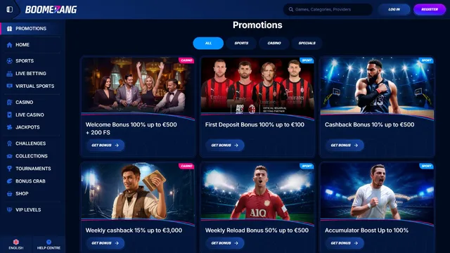 boomerang bet casino promotions