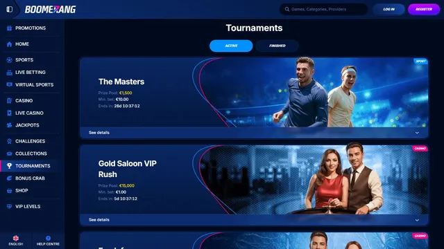 boomerang bet casino tournaments