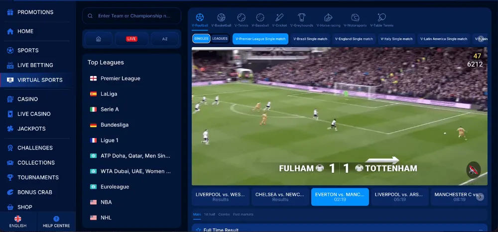 boomerang bet casino virtual sports icon