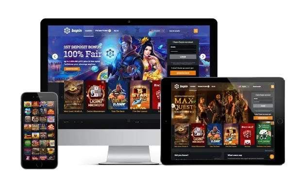 bspin casino website main