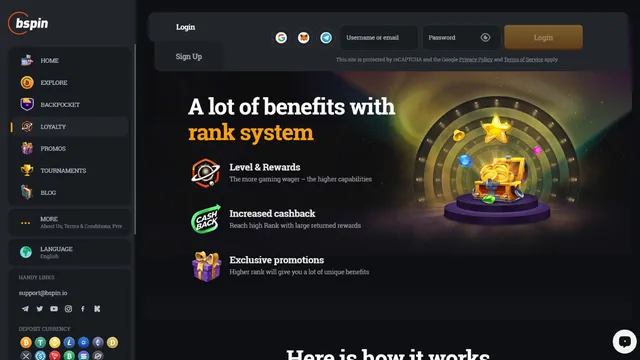 bspin casino loyalty program