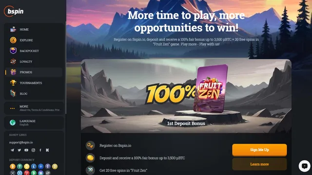 bspin casino promotions