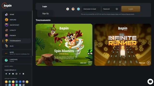bspin casino tournaments