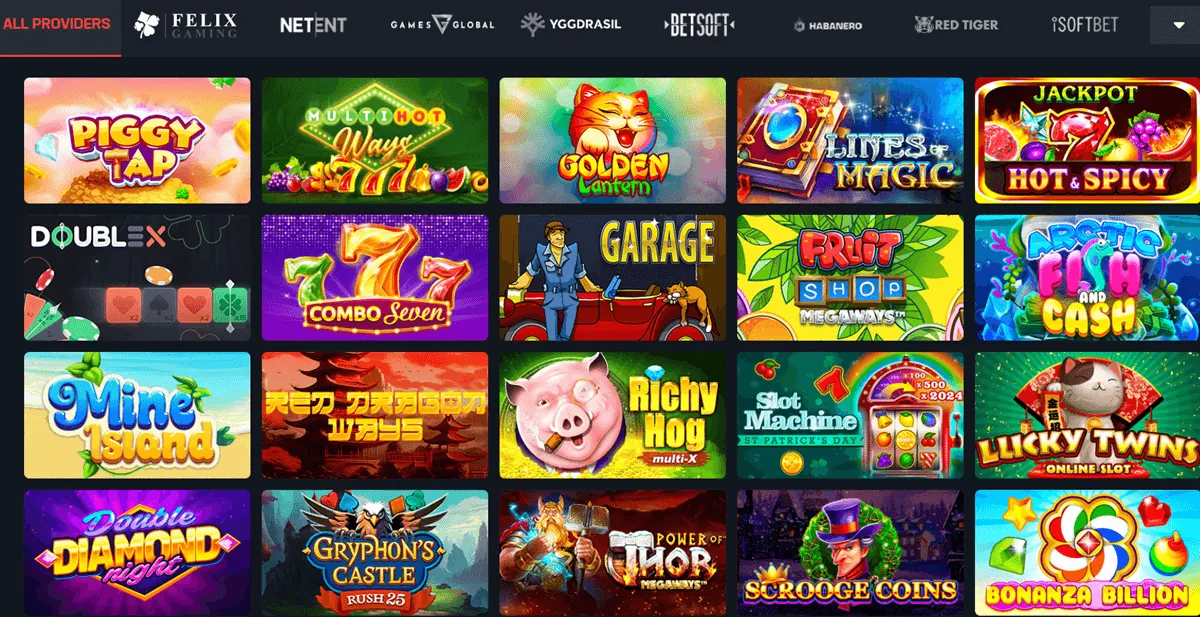 buffbet casino games
