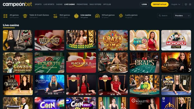 campeonbet casino live games