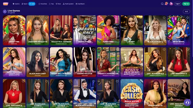 candyspinz casino live games