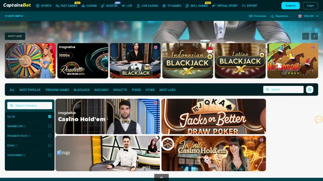 captainsbet casino poker