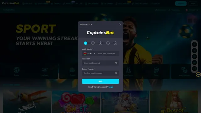 captainsbet casino registration