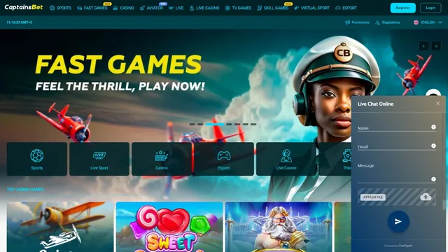 captainsbet casino support