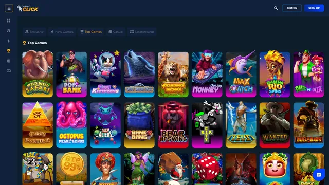 casino click games