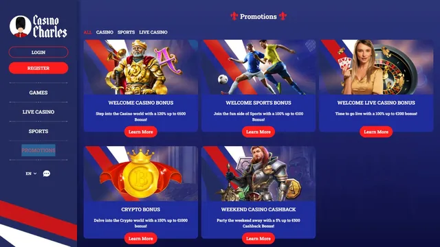 casinocharles promotions