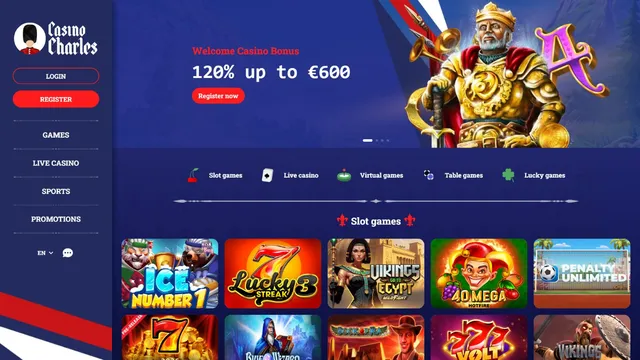 casinocharles website screen