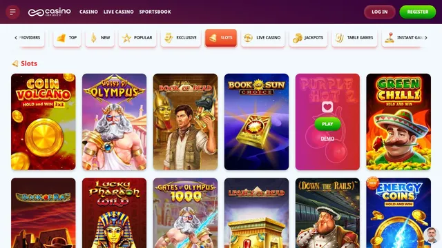 casino infinity games