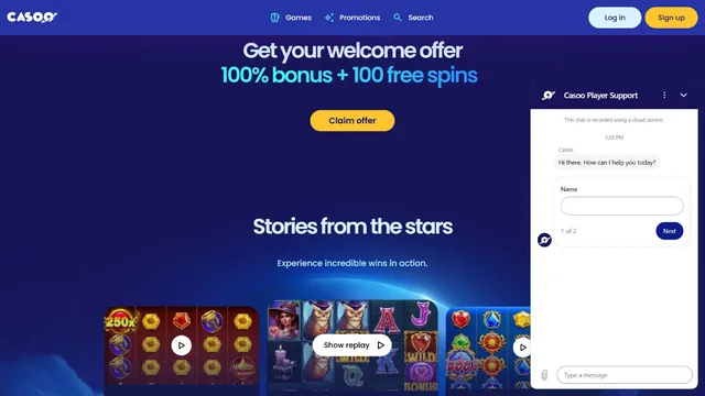 casoo casino support