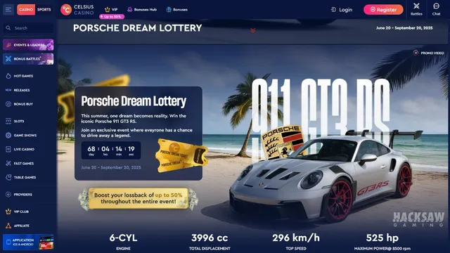 celsius casino lotteries
