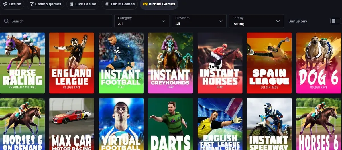 chancer casino virtual games