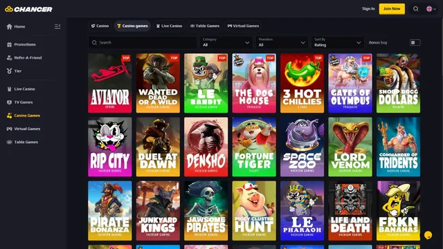 chancer casino games