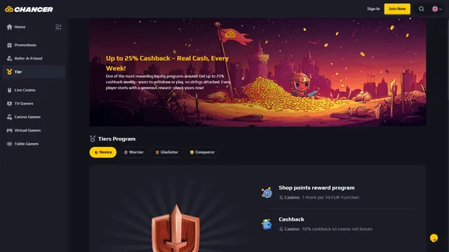 chancer casino loyalty program