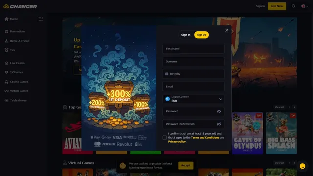 chancer casino registration