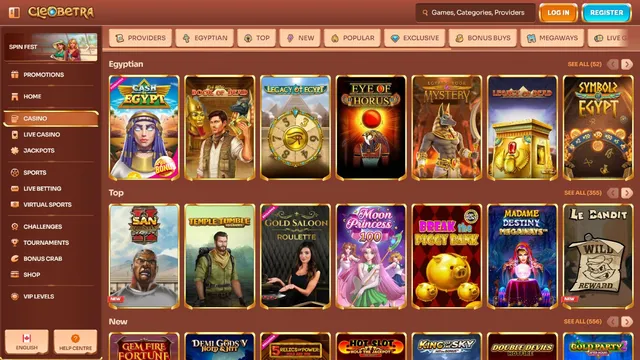 cleobetra casino games