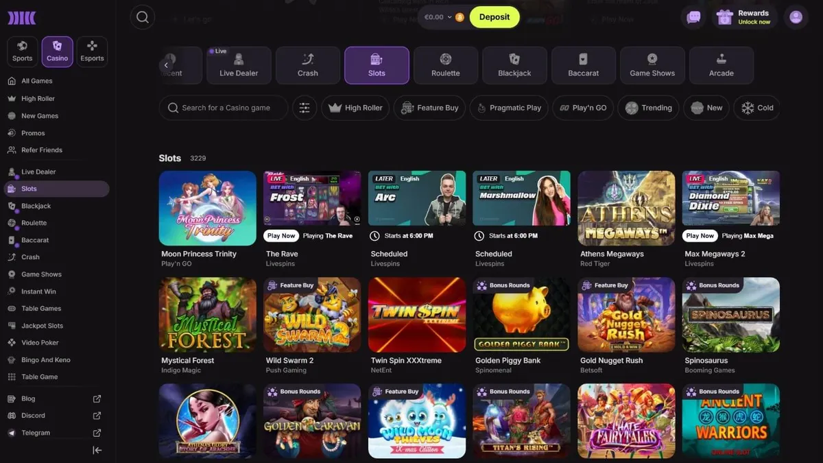 cloudbet casino games