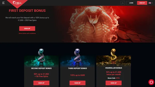 cobra casino promotions