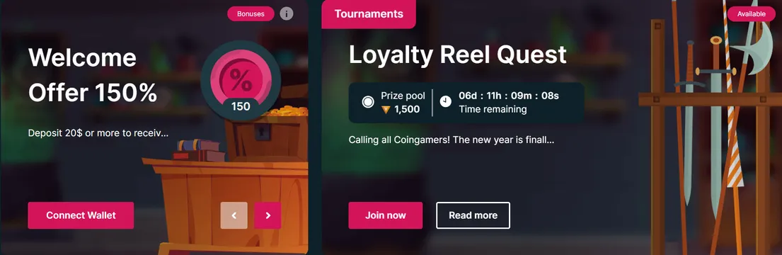 coingames welcome bonus