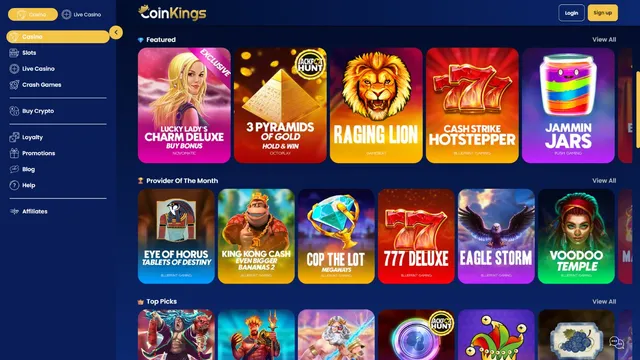 coinkings casino games