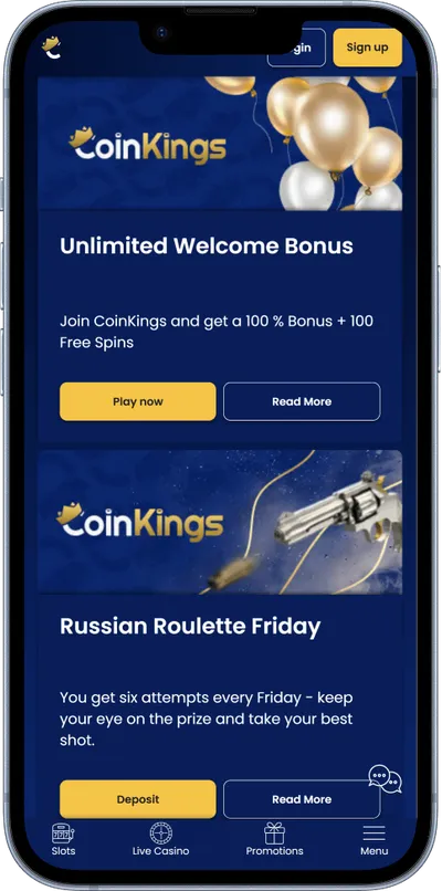 coinkings casino phone promo