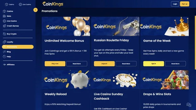 coinkings casino promotions