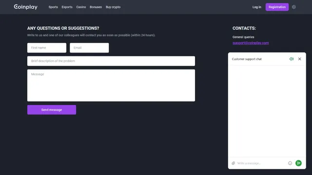 coinplay casino support