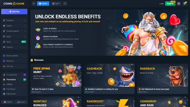 coins.game casino promotions