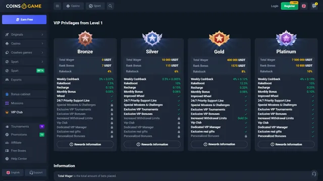 coins.game casino vip club