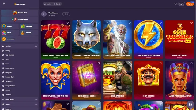 coolzino casino games