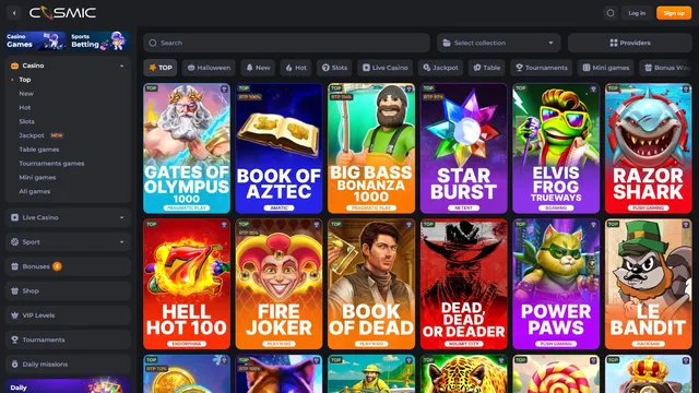 cosmicslot casino games
