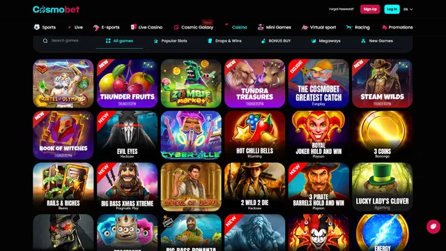 cosmo bet casino games