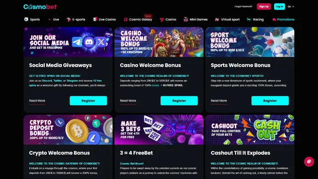 cosmo bet casino promotions