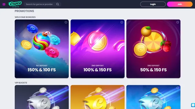 crocoslots casino promotions