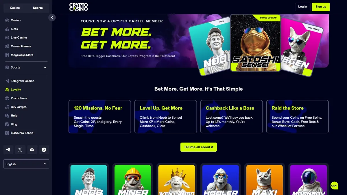 crypto casino loyalty program