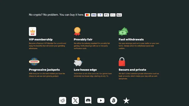 crypto.games casino deposit