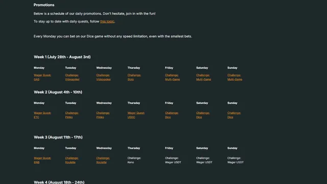 crypto.games casino promotions