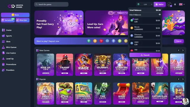 cryptogames casino deposit