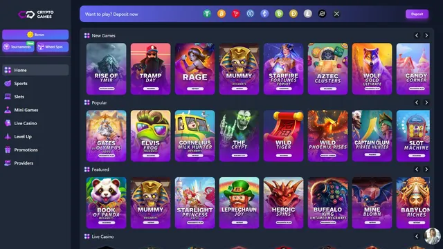 cryptogames casino games