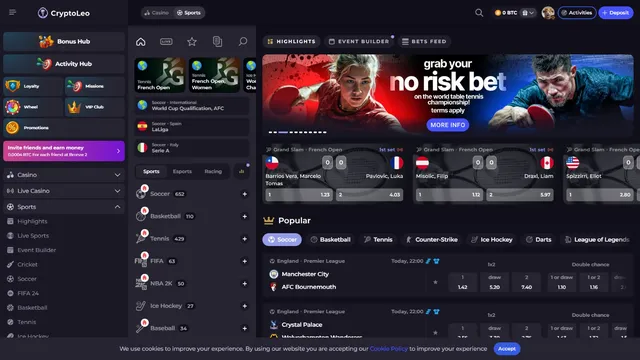 cryptoleo casino sports betting