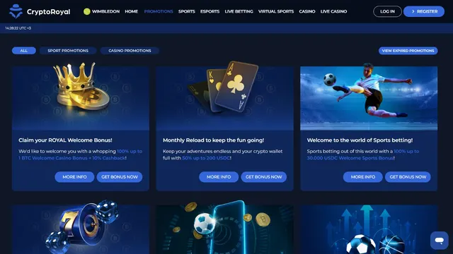 cryptoroyal casino promotions