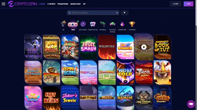cryptozpin casino games