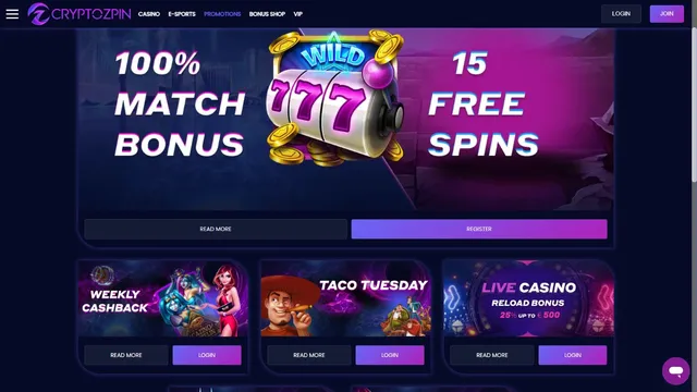 cryptozpin casino promotions
