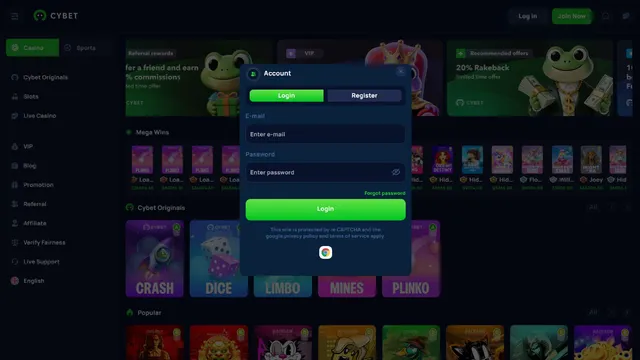 cybet casino registration