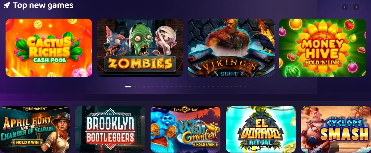 dream spin casino games