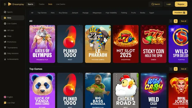 dreamplay casino games